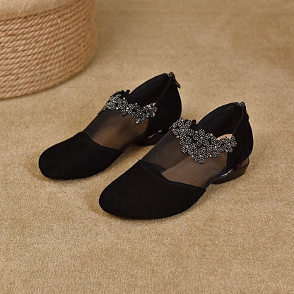 ✨【35-41】🏆2025 nowe damskie buty na koturnie z wydrążoną siateczką i miękkim spodem_3903302